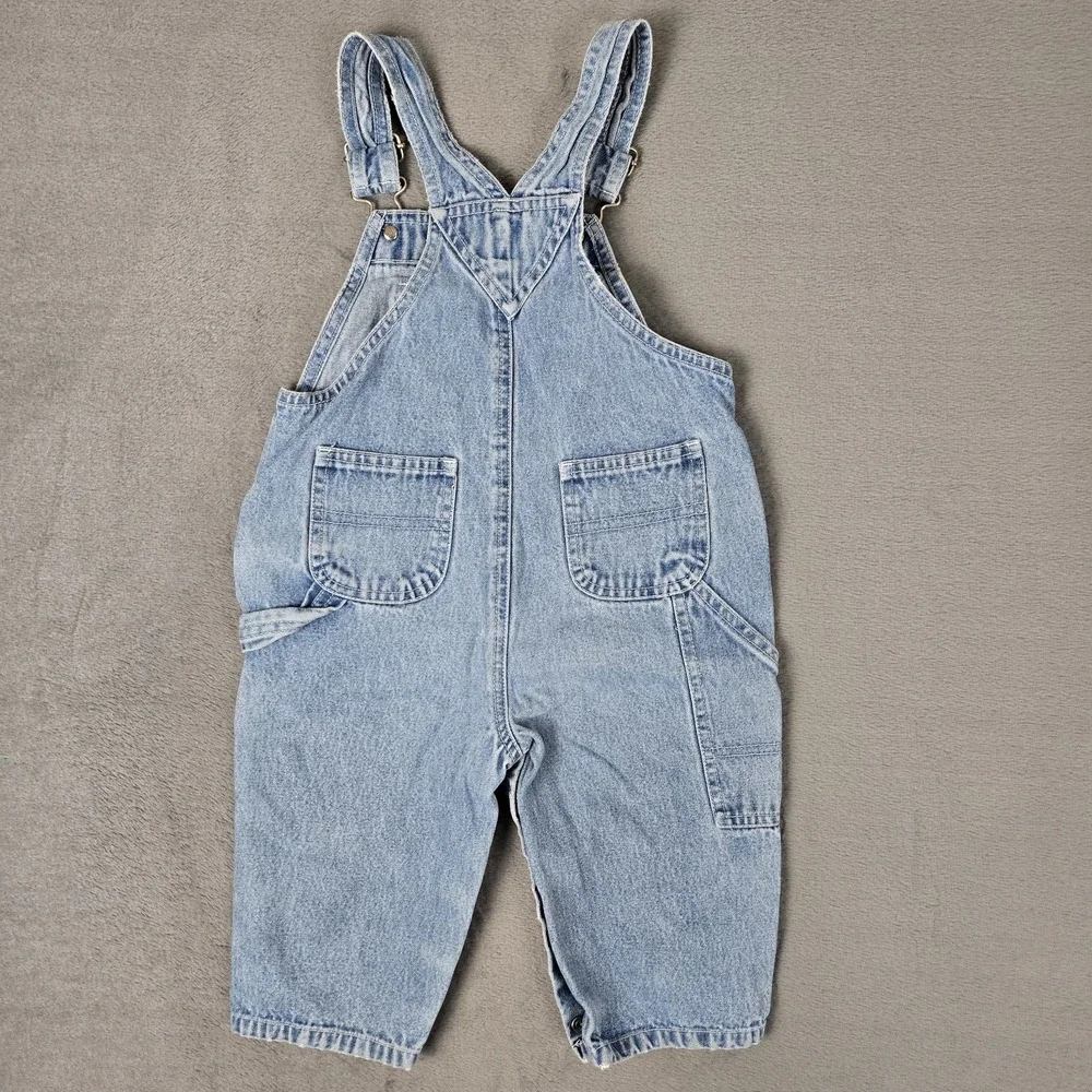 Baby Gap Carpenter Overalls XL 18-24 Months Patchwork Cow Jumped Over The Moon‎